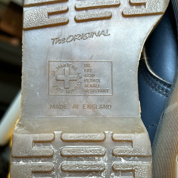 RARE navy Made in England Dr Martens Navy Blue - Picture 2 of 9